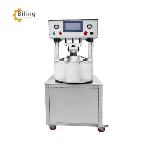Automatic Rotary Vacuum Screw Capping Machine for Can-detail image-2-biling machinery